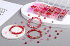 DUQGUHO 8mm Red Beads for Jewelry Making Red Glass Beads for Bracelets Crystal - Image 3