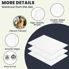 3 Pack Sublimation Acrylic Blanks Sheets 12"x16", 1/6" Thick White Acrylic - Image 3