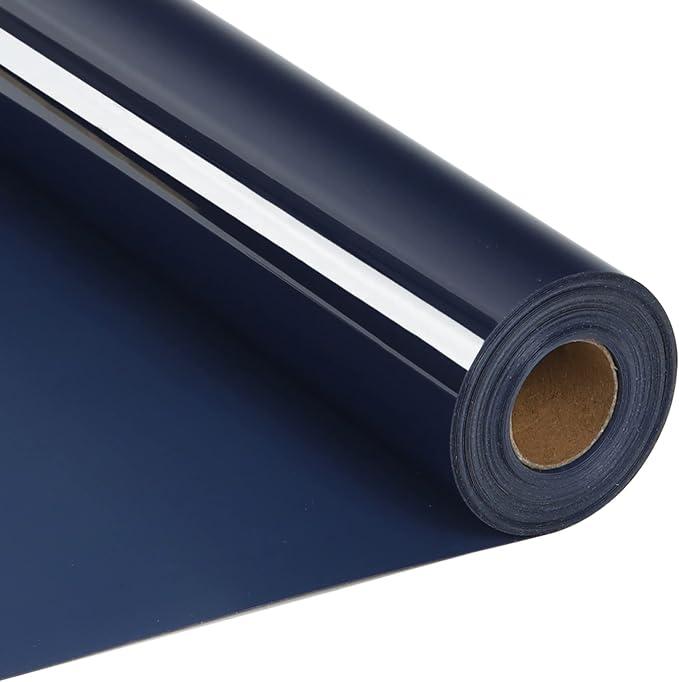 RENLITONG Navy Blue Iron on Vinyl 12Inch by 20ft Roll Heat Transfer Vinyl by RENLITONG