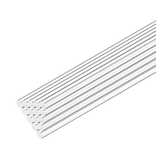 M METERXITY 15-Pack Acrylic Round Rods, 11.81 x 0.16 Inch/ 300 x 4 mm Clear by MMETERXITY