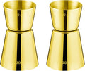 Briout Jigger for Bartending, Flat Edge Gold by Briout