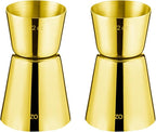 Briout Jigger for Bartending, Flat Edge Gold by Briout