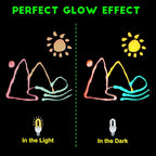 FansArriche Glow in the Dark Fabric Paint, 32 Colors x 20 ml Neon Paint | - Image 3