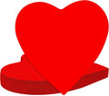 90 Pieces Heart Cutouts Paper Hearts Heart Shape Cards 5.5 Inches Large by YIXAXKAO