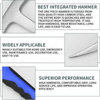 15 PCS Geology Rock Pick Hammer Kit, 22oz Hammer & Digging Chisels - Image 3