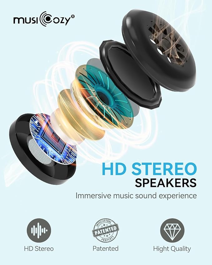 MUSICOZY Sleep Headphones, Wireless Music Earbuds Earphones - Image 5