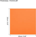 MECCANIXITY EVA Foam Sheets Orange 9.8 Inch x 9.8 Inch 7mm Thick Crafts Foam - Image 2