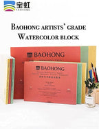 BAOHONG Artists' Watercolor Paper Block, 100% Cotton, 140LB/300GSM, Watercolor - Image 5