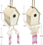 4 Pack DIY Bird House Wind Chime Kit - Image 3