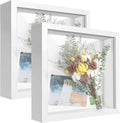 12x12 Shadow Box Frame with Letter Stickers, 3D Picture Frame, Display Case Box by TOUYINGER