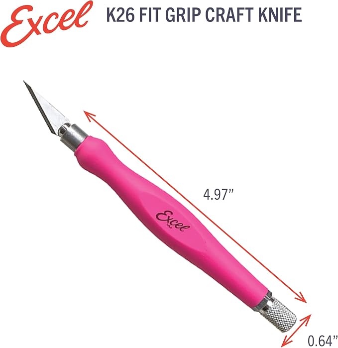Excel Blades Fit Grip Craft Knife, #11 Blade, Rubber Grip, USA Made - Image 5