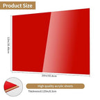Lesnlok 12 x 20 Red Acrylic Sheets 1/8 inch Thick 3mm 2 Pieces Cast Plexiglass - Image 2
