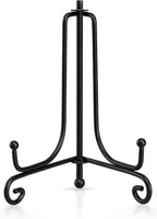 Artliving Plate Stands for Display, 4 Inch Black Iron Easel Plate Display Photo by Artliving