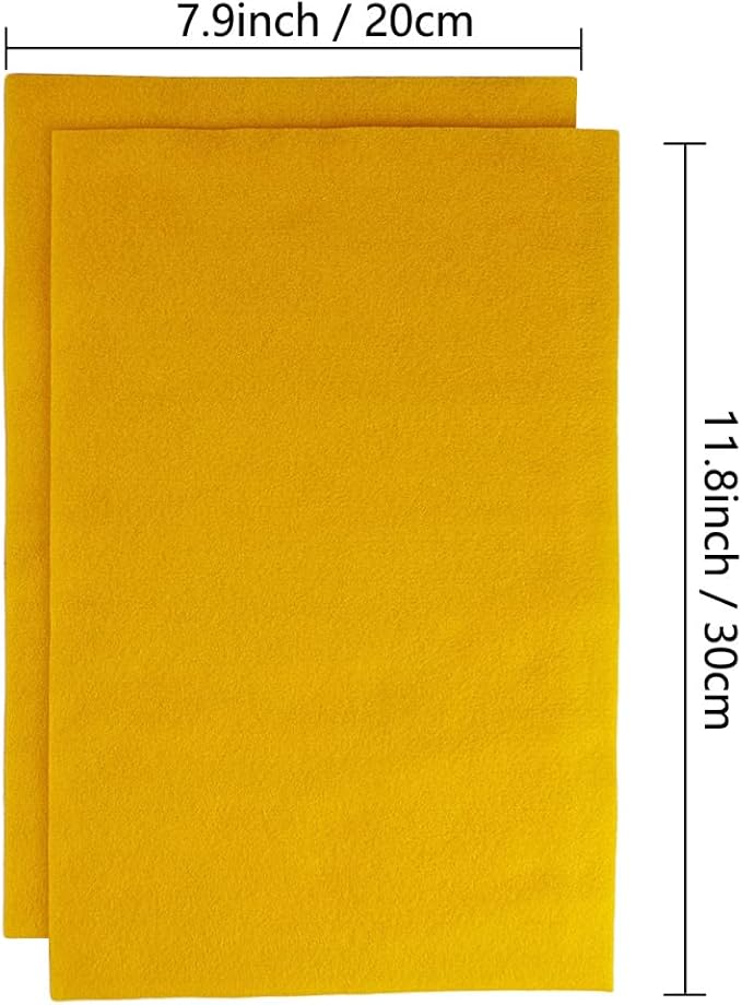 Jtnohx Color Felt, Soft Felt Sheets, 1.4mm Thick 8"x12" Handicraft Felt Fabrics - Image 3