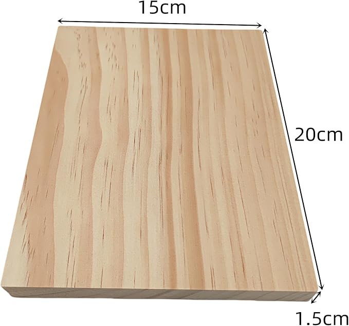 4PCS Rectangle Wood Boards Unfinished Wood Blocks - Image 3