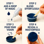 Royal Blue Epoxy Resin Pigment Paste XL – Opaque Epoxy Dye & High Concentration - Image 7