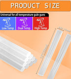 Crystal Clear Full Size Hot Glue Gun Sticks, 50 Pack, 0.43x6 Inches, Compatible - Image 2