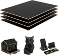 4 Pack Double-Sided Pre-Painted Colored Plywood Sheets, 11.7"x8.27"x1/8" by Creatorally