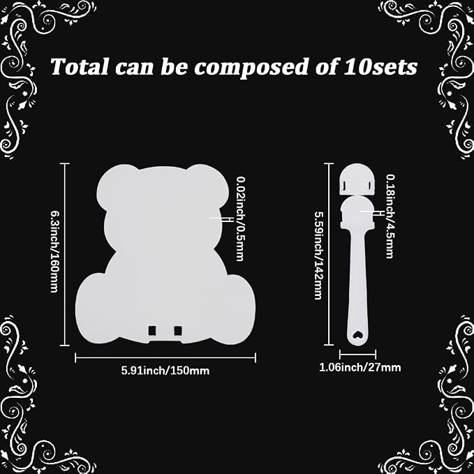 10Pcs Blank Transparent Hand Fan Plastic Handheld Fan - Image 2