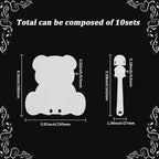 10Pcs Blank Transparent Hand Fan Plastic Handheld Fan - Image 2
