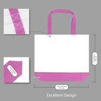 TOPDesign 3-Pack Super Strong Large 12oz Cotton Canvas Tote Bags, Reusable - Image 4