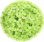 Mandala Crafts 6mm Flat Round Lime Green Sequins - Image 2
