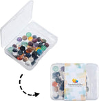 PH PandaHall 46pcs 23 Styles Stone Cabochons 8mm Gemstone Half Round Flatback - Image 8