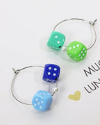 Tupalizy 10mm Acrylic Dice Beads Small 6 Sided Dice Charms - Image 5