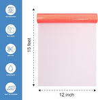 Neon Red Glitter Heat Transfer Vinyl 12" x 15 ft HTV - Image 2