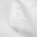 White Faux Fur Fabric for Crafts Squares Furry Fabric for Sewing, Upholstery & - Image 5
