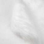White Faux Fur Fabric for Crafts Squares Furry Fabric for Sewing, Upholstery & - Image 5