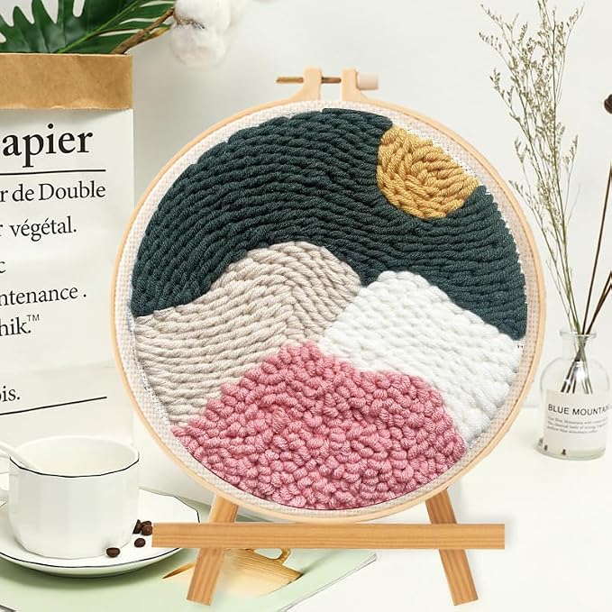 Landscape Punch Needle Kit for Adult Beginner, Painting Crochet Kit, Home Decor - Image 2