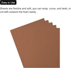 MECCANIXITY EVA Foam Sheets Brown 19.7 Inch x 17.7 Inch 0.8mm Thick Crafts Foam - Image 4