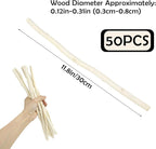 50Pcs Natural Twigs, Driftwood Branches, Unfinished Timber Rods - Image 2