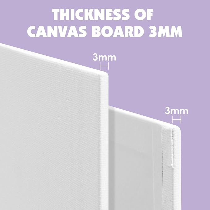 ESRICH Canvas Boards for Painting 12x16 Inch, 3 Pack Canvas for Painting Cotton - Image 3