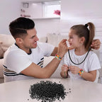 QPIXVB 1100PCS Pony Beads Black, Beads - Image 7
