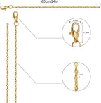 Lemonkey 24 Pack Necklace Chains Bulk - Image 2