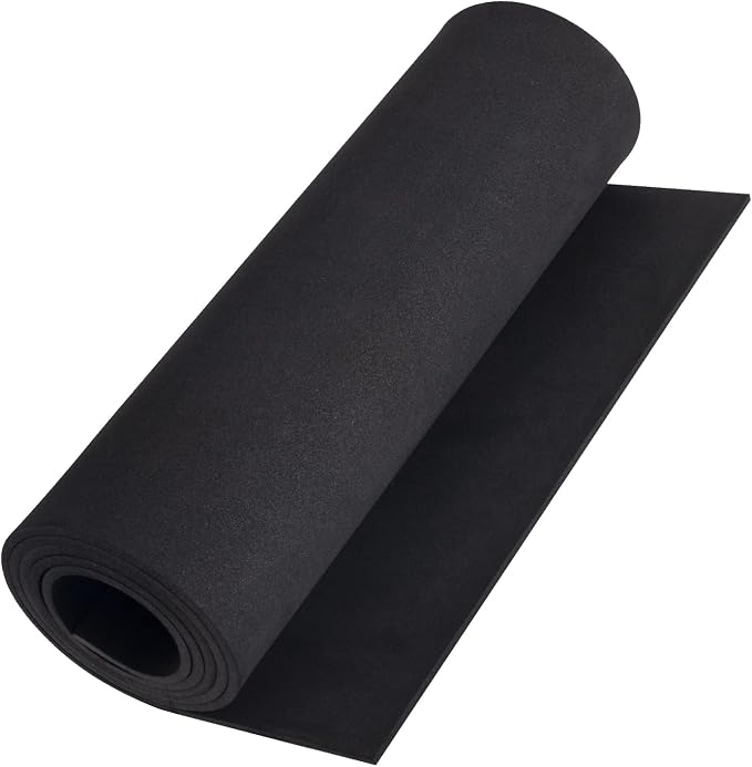 Premium EVA Foam Sheet, 3mm Thick（1mm to 20mm Black Foam Sheets Roll，59"x13.9" by MEARCOOH