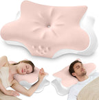 Cervical Neck Pillow for Pain Relief – Ergonomic Memory Foam Pillow for Side by VJASD