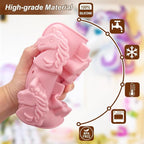 2 Pack Unicorn Silicone Molds 6 Cavity 3D Unicorn Themed Baking Mould Tray - Image 3