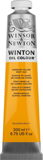Winsor & Newton Winton Oil Color, 200ml Tube, Cadmium Yellow Deep Hue - Image 12