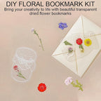 Dried Flower Bookmark Making, Handmade Clear Plastic Floral Book Marks - Image 4
