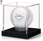 JupDec Baseball Display Case for Single Autograph Ball, UV Protected Stand Box by JupDec