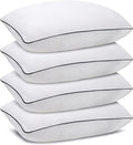 Queen Size Bed Pillows for Sleeping 4 Pack, Luxury Hotel Pillows, Comfortable by Higoom