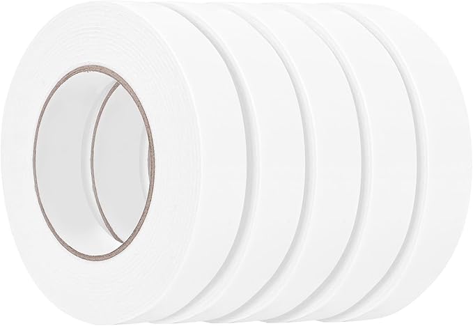 Double Sided Foam Tape 1In x 16.5FT 5 Pack, Mounting Tape Heavy Duty, Strong by ToLanbbt