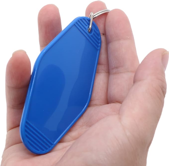 10pcs Blank Hotel Keychains Bulk Vintage Motel Keychain Vinyl HTV printing - Image 4