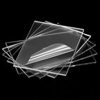 QWORK Clear Acrylic Sheets 10 Pack, Laser Cut Clean Edges, Cast Acrylic Board - Image 2