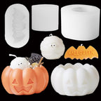 3 Pcs Halloween Candle Silicone Molds Set, DIY Letter Bat, Mummy Ball and 3D - Image 8