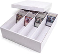 Calenzana 3200-Count Trading Cardboard Card Storage Boxes 1 Pack, 4 Row White by Calenzana