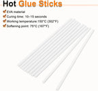 HARFINGTON 10pcs Hot Glue Sticks 0.28" Dia x 7.87" Long EVA Mini Hot Melt - Image 4